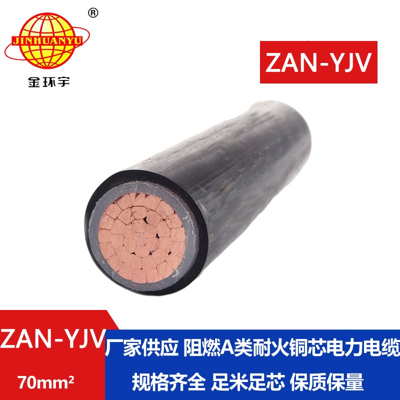 金環(huán)宇電線電纜 yjv電纜報(bào)價ZAN-YJV 70平方 yjv阻燃